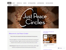 Tablet Screenshot of justpeacecircles.org